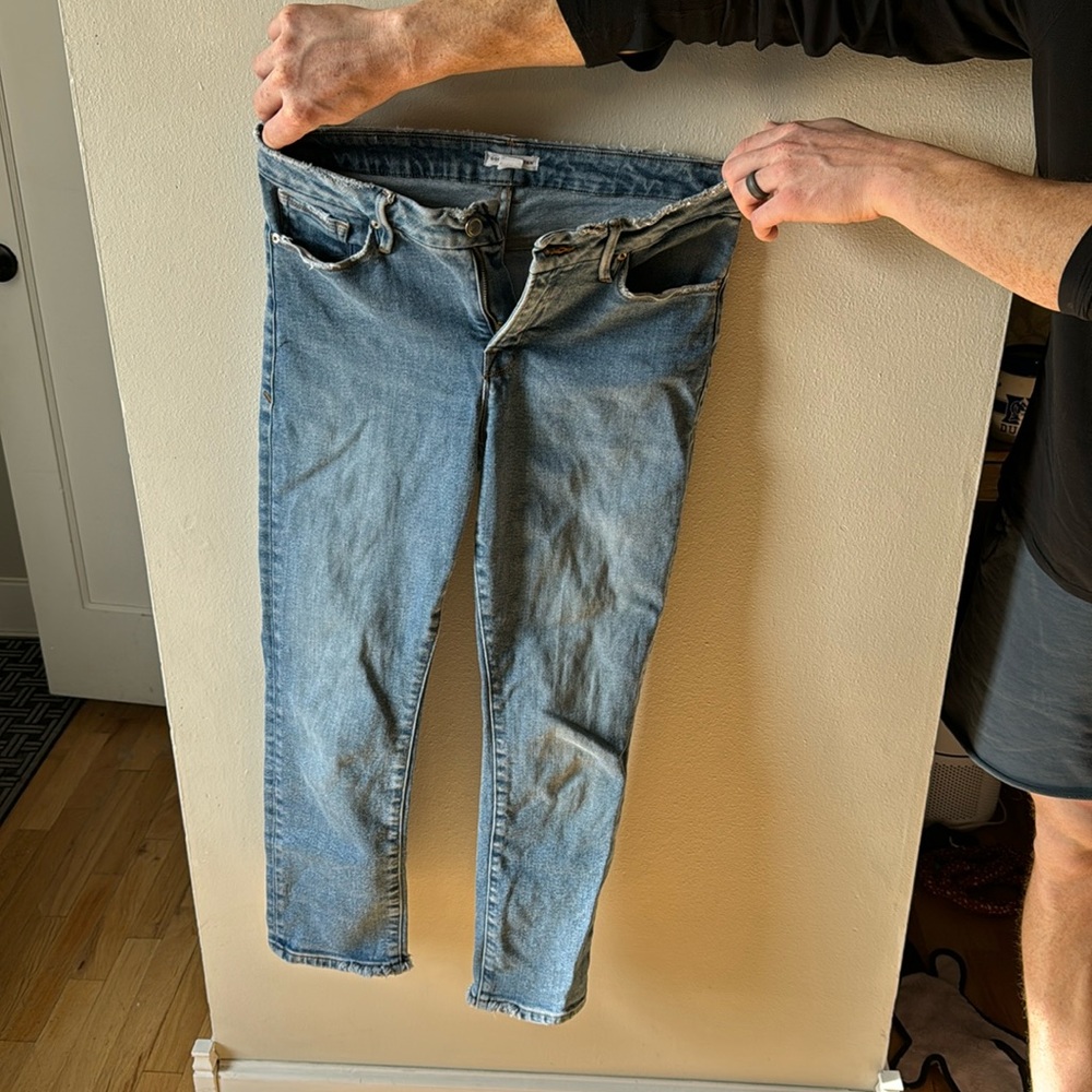 good American skinny ankle pants